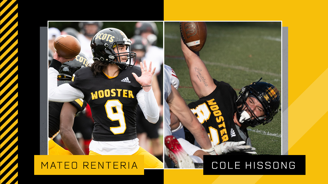 Mateo Renteria, Cole Hissong, Wooster football