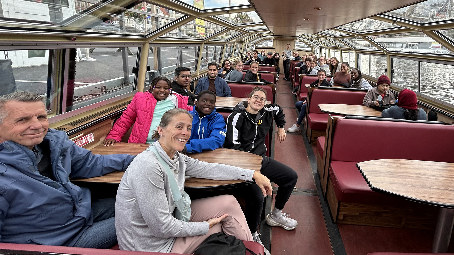 Wooster lacrosse Amsterdam canal tour